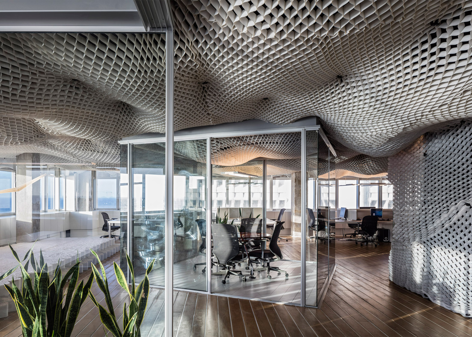 prs-offices-paritzki-liani-architects-interiors-ceiling-geo-cell-tel-aviv-israel-colour_dezeen_1568_0