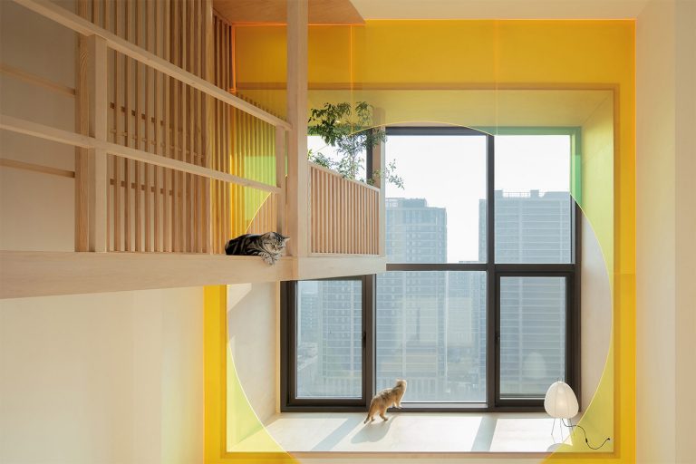 北京·“女孩与六只猫的家”LOFT公寓设计 / 介介